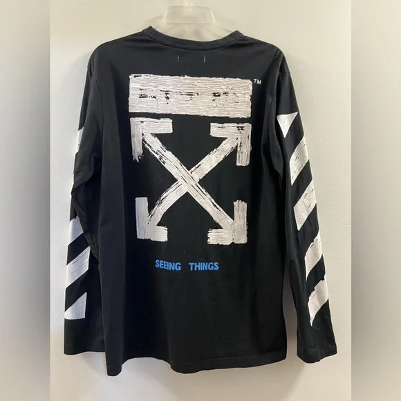 Off White Shirts Offwhite Seeings Things Long Sleeve Tshirt
